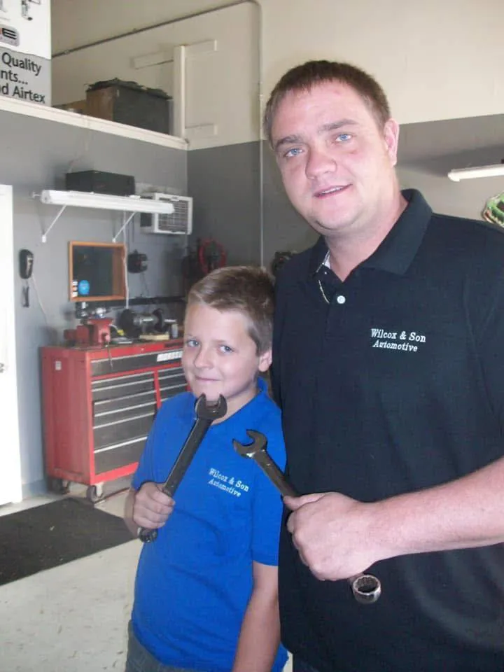 Brandee and Brandon in the early days of the shop